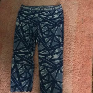 Blueish purple under armor Capri pants